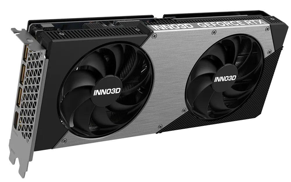 INNO3D Nvidia Graphic Card RTX 5060 Ti 16GB DDR7 Twin X2 OC Black Dual Fan view 2